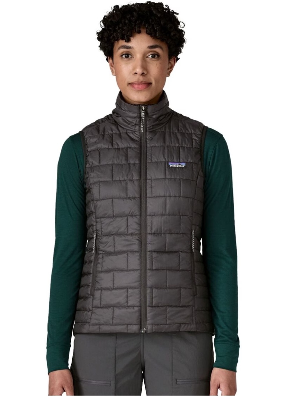 Patagonia Women's Quilted Nano Puff Insulated Vest — Black